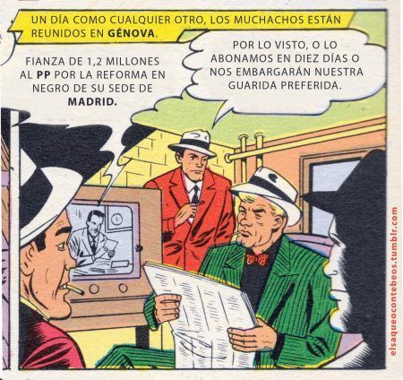 El saqueo de los tebeos, sátiras sobre la corrupción