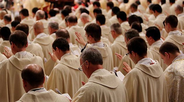 Misa de Año nuevo con los sacerdotes nombrados como Misioneros de la misericordia. Foto. ACI Prensa