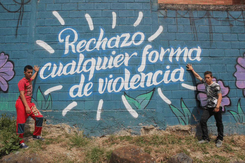 Los jóvenes de Colombia rechazan cualquier forma de violencia apostando por la Paz