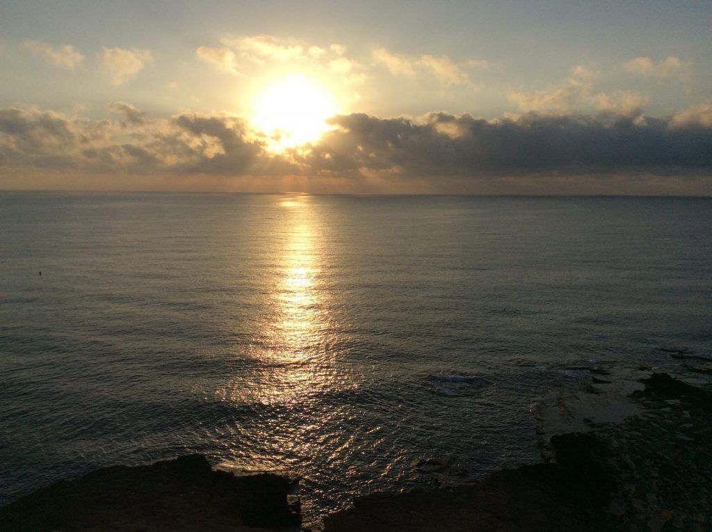 Atardecer en la playa